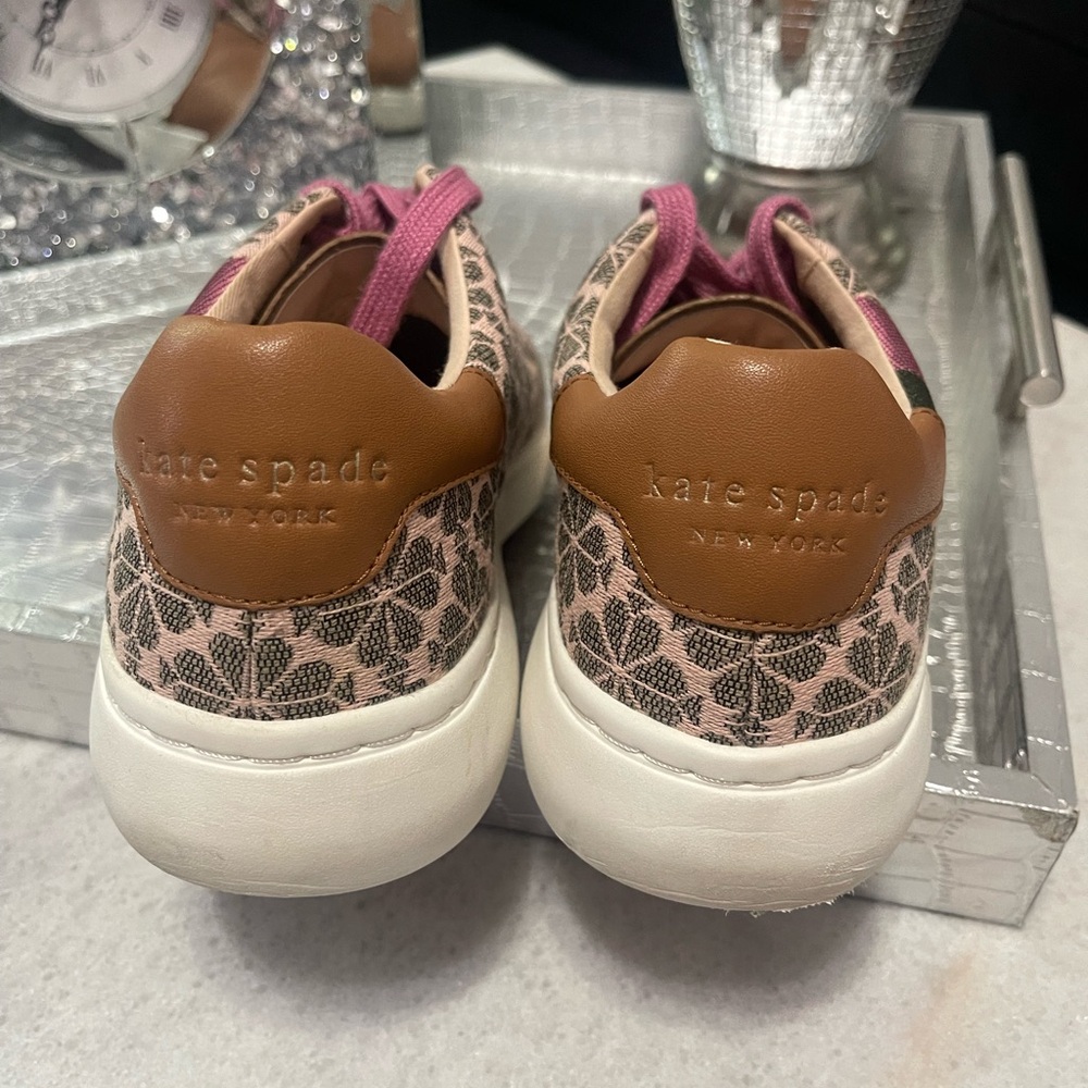 Kate Spade ♠️ Flower Jacquard Keswick Sneakers ... - Picture 8 of 12